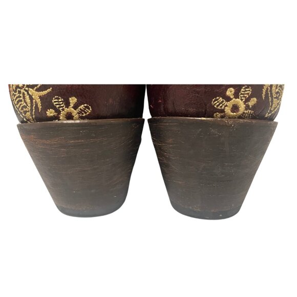 Lucchese, Red Floral, Size 8 1/2 - Picture 7 of 9